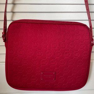 Michael Kors Neoprene Tablet iPad Case Crossbody - Red